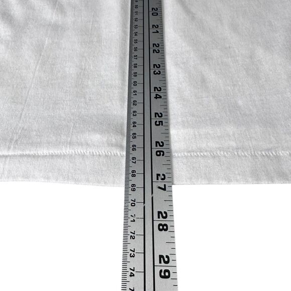 Vintage Champion Shoo Shoo Baby T-Shirt Mens Large 80s WW2 Airplane Ringer USA - Picture 8 of 8